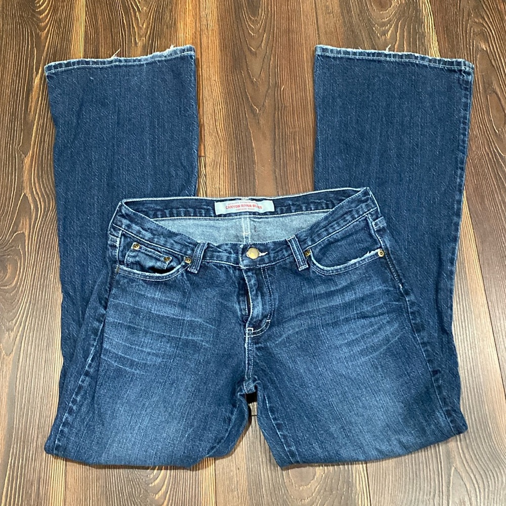 Women’s jeans. Canyon river blues. Flare leg. Size 8regular.